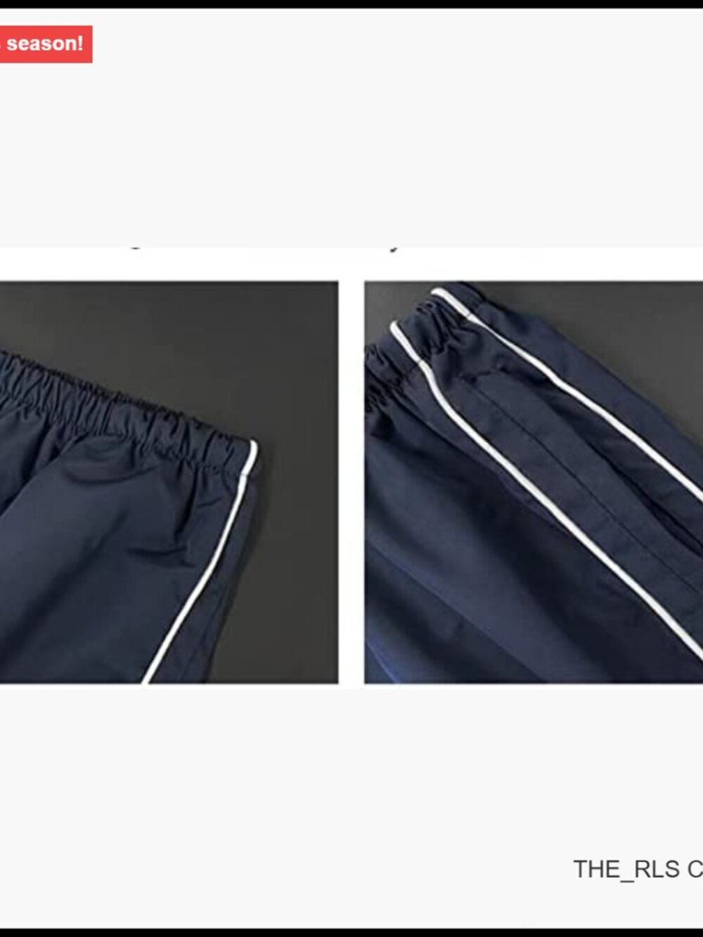 Polyester Baggy Parachute Pants with Drawstring Legs - Picture 5 of 7